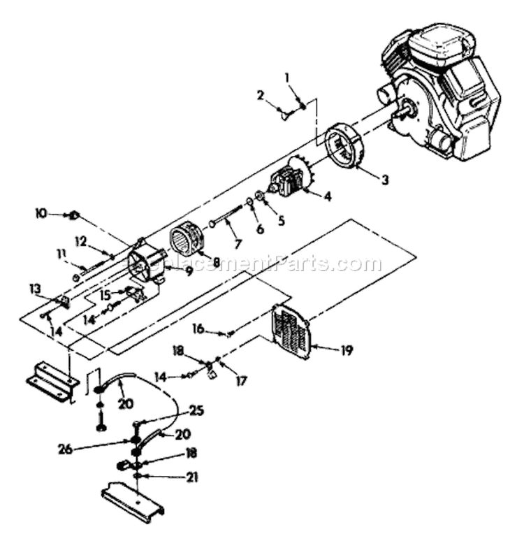 Page E Diagram and Parts List for 9163-2  Briggs and Stratton Generator